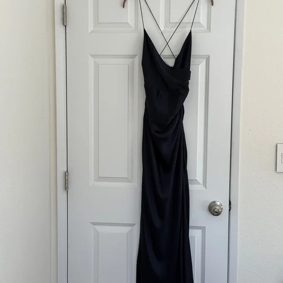 The Sei Strappy Gathered Silk Dress 4 - Picture 3 of 10